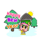 Meko Wawa.17Merry Christmas.（個別スタンプ：32）