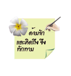 post it with flowers（個別スタンプ：8）
