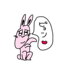 ウサギ と カエル（個別スタンプ：4）