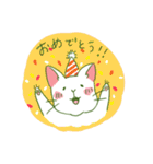TRDのしろねこ（個別スタンプ：3）