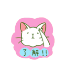 TRDのしろねこ（個別スタンプ：21）
