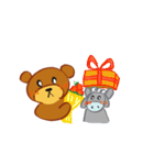 Teddy and his friend（個別スタンプ：17）