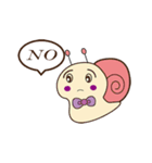 Super cute snail（個別スタンプ：4）