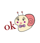 Super cute snail（個別スタンプ：5）