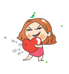 Orange Girl's Love（個別スタンプ：21）