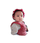 Lin family little cute girl（個別スタンプ：14）