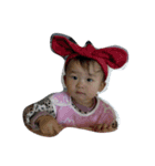 Lin family little cute girl（個別スタンプ：16）
