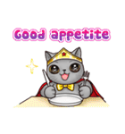 Nong Pong ＆ Kati fat cat (Eng v.)（個別スタンプ：14）