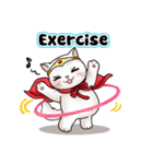 Nong Pong ＆ Kati fat cat (Eng v.)（個別スタンプ：34）