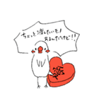 ユルいぜ！文鳥さん。（個別スタンプ：9）