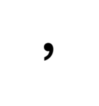 punctuation marks（個別スタンプ：6）