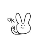 穏やかなうさぎ（個別スタンプ：3）