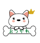 柴犬(白)ごあいさつスタンプ☆彡第一弾！（個別スタンプ：14）