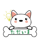 柴犬(白)ごあいさつスタンプ☆彡第一弾！（個別スタンプ：15）