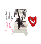 The girl with stillness and anxiety（個別スタンプ：12）