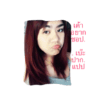 The girl with stillness and anxiety（個別スタンプ：16）