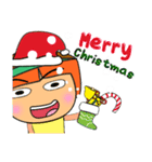 Kata.^^17Merry Christmas.（個別スタンプ：8）