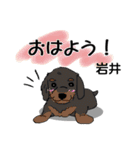 岩井さんが使う可愛い子犬の名前スタンプ（個別スタンプ：18）