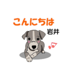 岩井さんが使う可愛い子犬の名前スタンプ（個別スタンプ：19）
