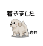 岩井さんが使う可愛い子犬の名前スタンプ（個別スタンプ：27）