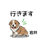 岩井さんが使う可愛い子犬の名前スタンプ（個別スタンプ：30）