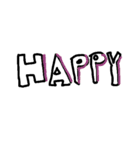 Alphabet for happy chat（個別スタンプ：18）