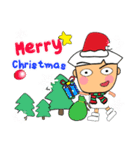 Kaki.^_^17Merry Christmas.（個別スタンプ：12）