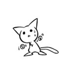 Ghost white cat2（個別スタンプ：33）
