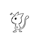 Ghost white cat2（個別スタンプ：40）