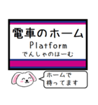 井の頭線 いまこの駅だよ！タレミー（個別スタンプ：25）