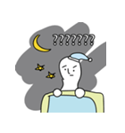 何してる？私は眠くないのに。。（個別スタンプ：11）