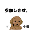 中根さんが使う可愛い子犬の名前スタンプ（個別スタンプ：8）