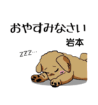 岩本さんが使う可愛い子犬の名前スタンプ（個別スタンプ：21）