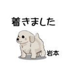 岩本さんが使う可愛い子犬の名前スタンプ（個別スタンプ：27）