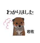 岩佐さんが使う可愛い子犬の名前スタンプ（個別スタンプ：5）
