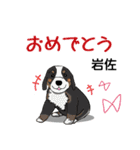 岩佐さんが使う可愛い子犬の名前スタンプ（個別スタンプ：16）
