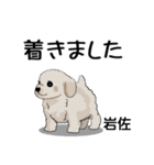 岩佐さんが使う可愛い子犬の名前スタンプ（個別スタンプ：27）