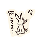 RABBIT ON THE PAPER（個別スタンプ：1）