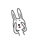 cute rabbit pokki（個別スタンプ：9）