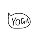 挨拶 吹き出し 手書き（個別スタンプ：38）