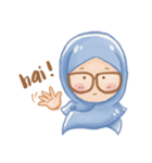 Plain Glasses Girl 1.0（個別スタンプ：1）