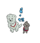 Winter with dogs in the house（個別スタンプ：1）