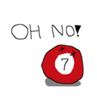 The billiard balls（個別スタンプ：7）