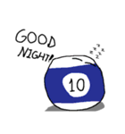 The billiard balls（個別スタンプ：10）