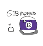 The billiard balls（個別スタンプ：12）