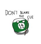 The billiard balls（個別スタンプ：14）