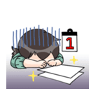 白紙とたたかうひと（個別スタンプ：5）