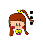 【ももささきな】かわいい三姉妹スタンプ（個別スタンプ：22）