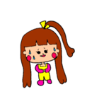 【ももささきな】かわいい三姉妹スタンプ（個別スタンプ：24）