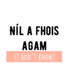 Cupla focal Gaeilge/A few words of Irish（個別スタンプ：27）